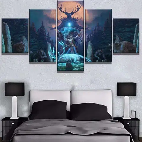 TABLEAU LOUP CERF LÉGENDAIRE — vue 2