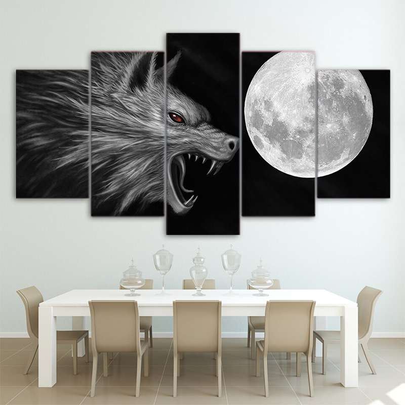 TABLEAU LOUP GAROU HURLANT