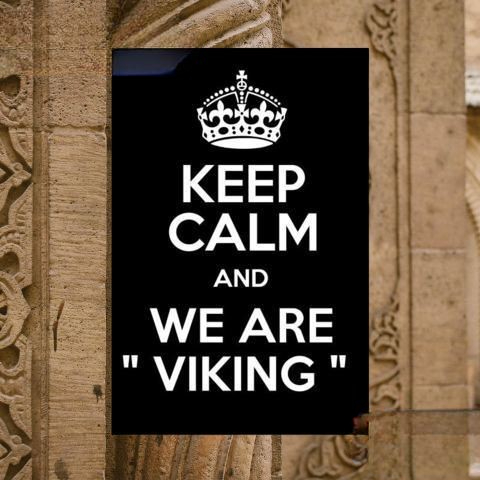 Tableau Royal Viking | Noir et Blanc