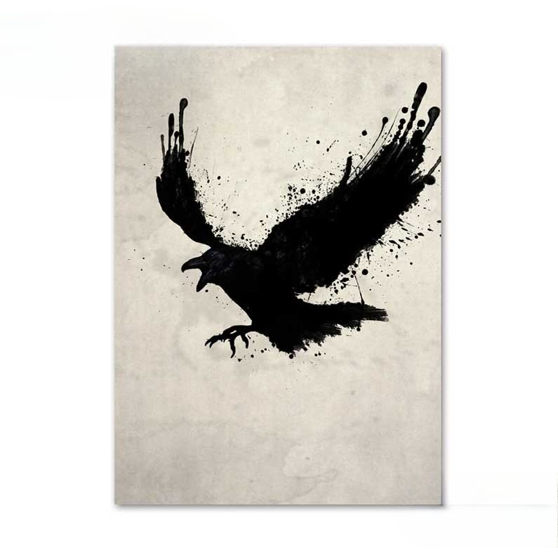 Tableau Viking Corbeau d’Odin