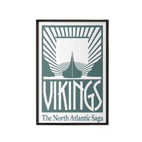 Tableau Viking Nord Atlantic | Vert et Blanc