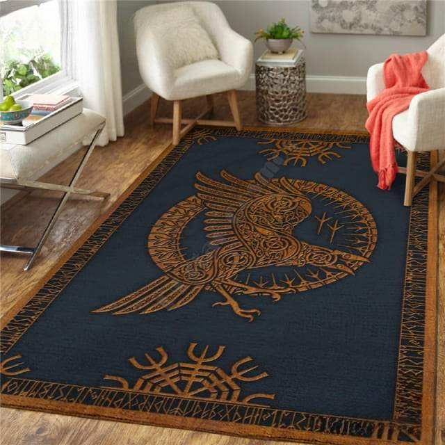 Tapis Royal Asgar | Bleu et Or