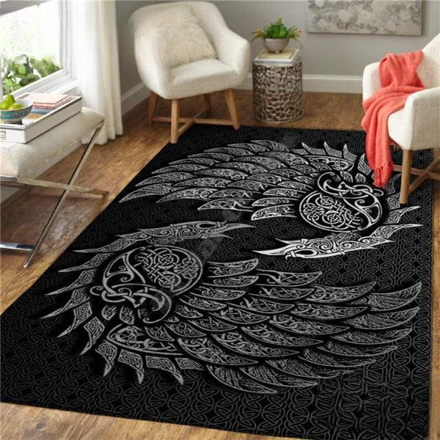 Tapis Scandinave | Noir et Gris