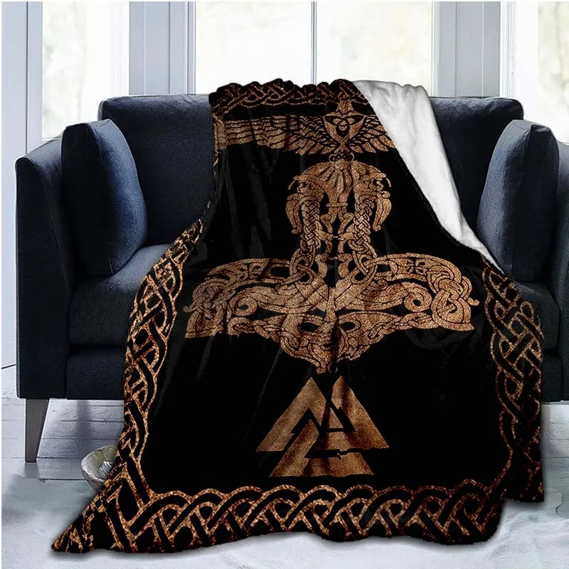 Plaid viking tressé bronze